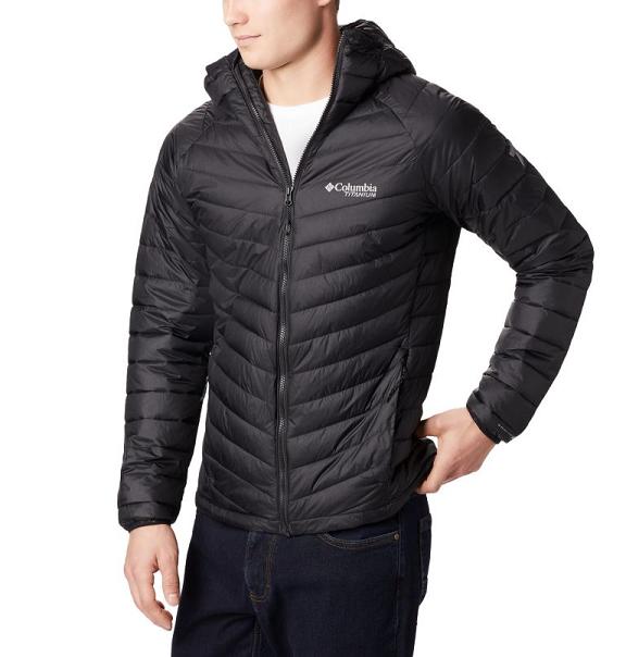 Columbia Snow Country Hooded Jacket Black For Men's NZ67014 New Zealand